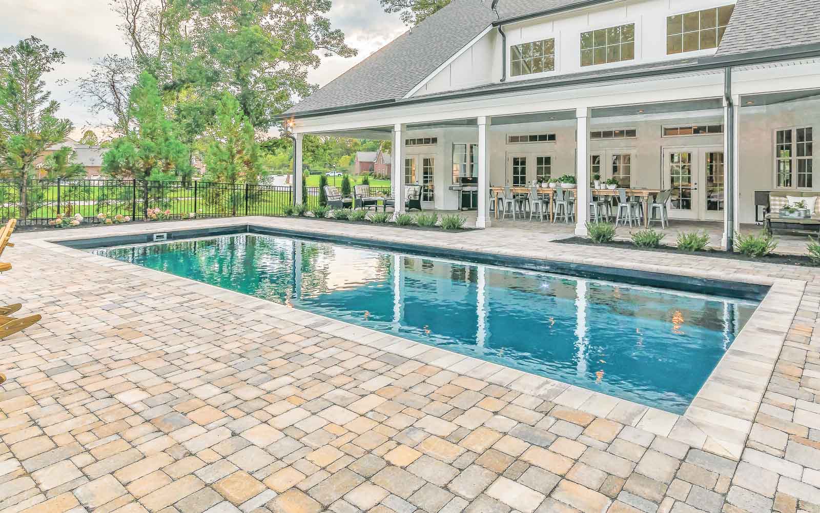 Concrete pool patios in Dover, NH